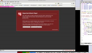 firefox upozorenje prilikom posjete Srebrenik.ORG