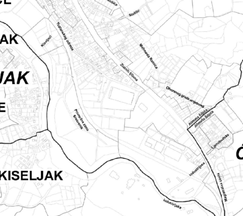 Nazivi ulica u Srebreniku - jug