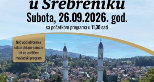 Nova Čaršijska džamija u Srebreniku pred svečano otvorenje 26. septembra 2026. godine