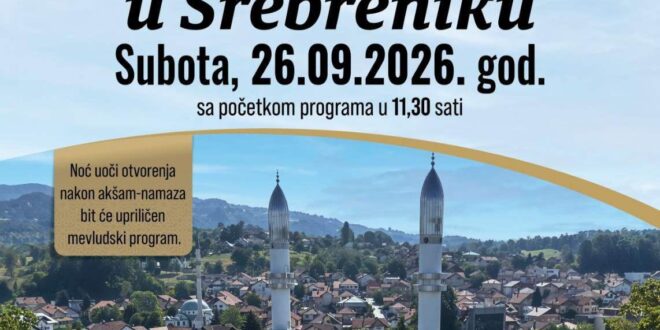 Nova Čaršijska džamija u Srebreniku pred svečano otvorenje 26. septembra 2026. godine