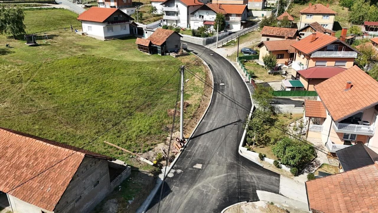 Aerofoto snimak trase Rapatnica Kiseljak