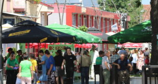 Posjetioci razgledaju štandove na sajmu u Srebreniku